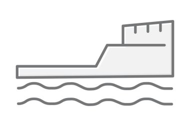 Sahil Seawall, vektör, piksel mükemmel, illüstratör dosyası