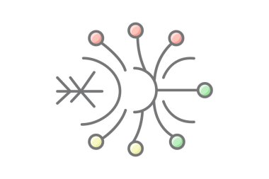 Fiber Optik Ağ, vektör, piksel mükemmel, çizer dosyası