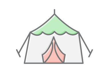 Çocuk bakımı çadırı, vektör, piksel mükemmel, illüstratör dosyası