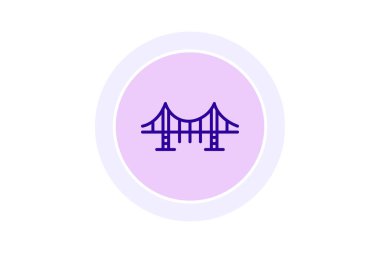 Köprü yapısı, vektör, piksel mükemmel, illüstratör dosyası