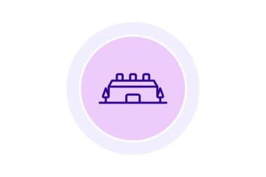 Kongre Merkezi, vektör, piksel mükemmel, illüstratör dosyası