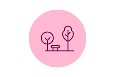 Kamu Parkı, vektör, piksel mükemmel, illüstratör dosyası