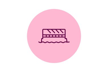 Bariyer, vektör, piksel mükemmel, illüstratör dosyası