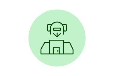 Acil Malzeme Deposu, vektör, piksel mükemmel, illüstratör dosyası