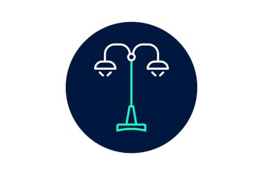 Sokak Işıklandırma, vektör, piksel mükemmel, illüstratör dosyası