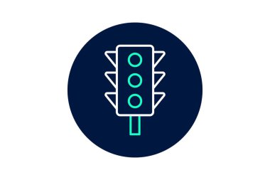 Trafik sinyali, vektör, piksel mükemmel, illüstratör dosyası