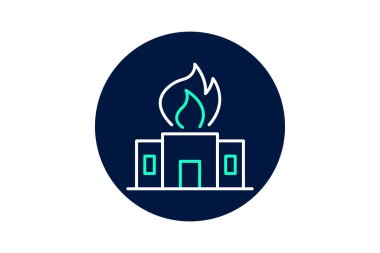 İtfaiye İstasyonu, vektör, piksel mükemmel, illüstratör dosyası