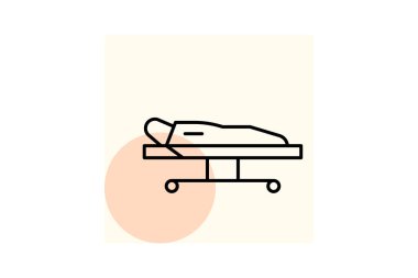 Geçici Morg, vektör, piksel mükemmel, illüstratör dosyası