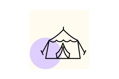 Çocuk bakımı çadırı, vektör, piksel mükemmel, illüstratör dosyası