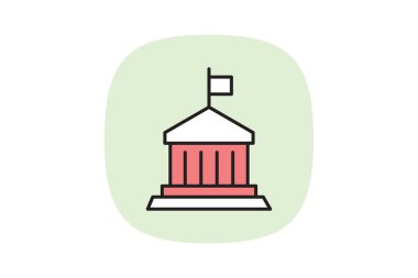 Hükümet Ofisi, vektör, piksel mükemmel, illüstratör dosyası