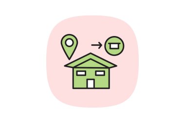 Gıda Dağıtım Merkezi, vektör, piksel mükemmel, illüstratör dosyası