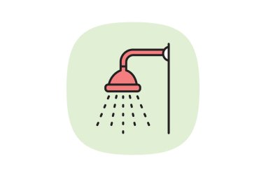 Temizleme Duş, vektör, piksel mükemmel, illüstratör dosyası