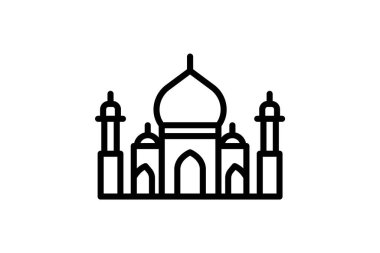 Taj Mahal, vektör, piksel mükemmel, illüstratör dosyası