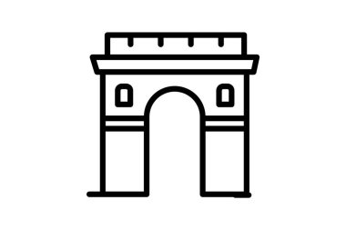 Ark De Triomphe, vektör, piksel mükemmel, illüstratör dosyası