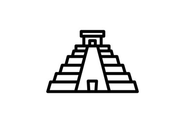 Chichen Itza, vektör, piksel mükemmel, illüstratör dosyası