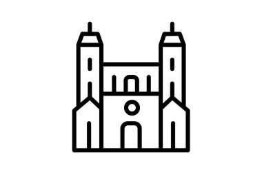 Notre-dame Katedrali, vektör, piksel mükemmel, illüstratör dosyası