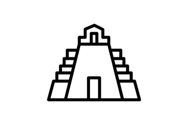 Tikal, vektör, piksel mükemmel, çizer dosyası