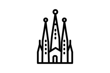 Sagrada Ailesinin Bazilikası, vektör, piksel mükemmel, illüstratör dosyası