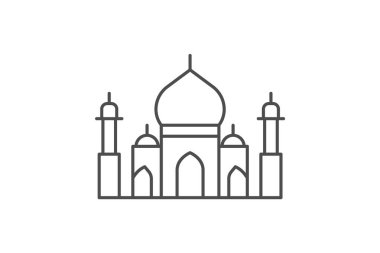 Taj Mahal, vektör, piksel mükemmel, illüstratör dosyası