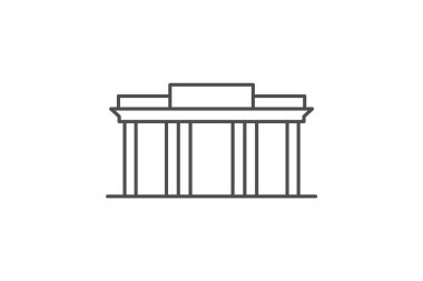 Brandenburg Kapısı, vektör, piksel mükemmel, çizer dosyası