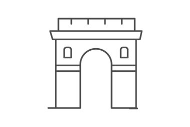 Ark De Triomphe, vektör, piksel mükemmel, illüstratör dosyası