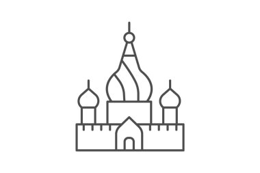 Moskova Kremlin, vektör, piksel mükemmel, illüstratör dosyası