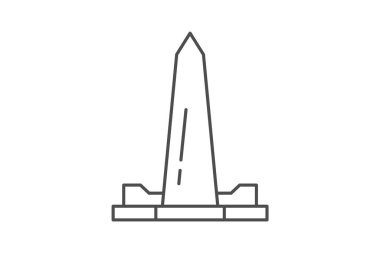 Washington Anıtı, vektör, piksel mükemmel, illüstratör dosyası