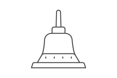 Borobudur, vektör, piksel mükemmel, illüstratör dosyası