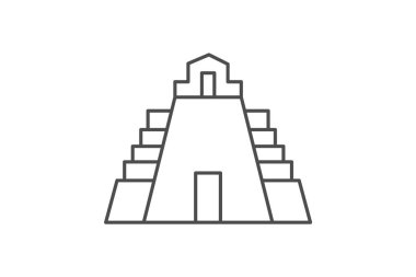 Tikal, vektör, piksel mükemmel, çizer dosyası