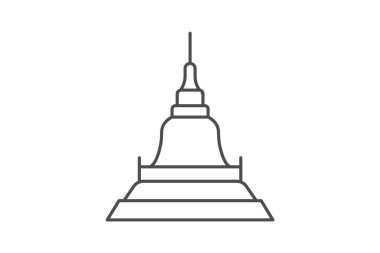 Wat Pho, vektör, piksel mükemmel, illüstratör dosyası