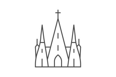 Köln Katedrali, vektör, piksel mükemmel, illüstratör dosyası