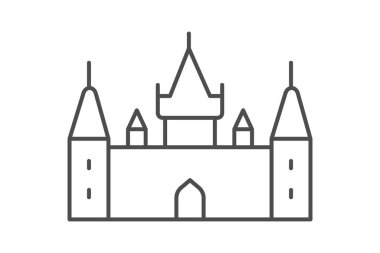 Chateau De Chambord, vektör, piksel mükemmel, illüstratör dosyası