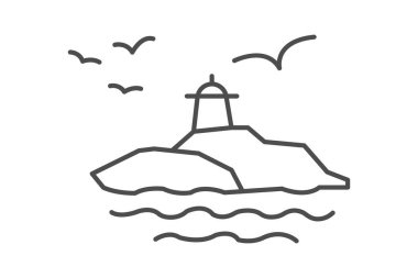 Robben Adası, vektör, piksel mükemmel, illüstratör dosyası