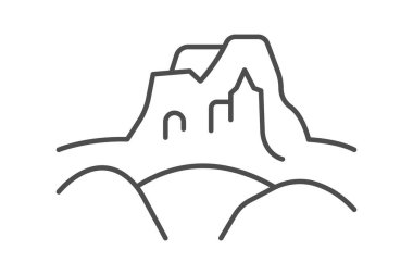 Meteora, vektör, piksel mükemmel, illüstratör dosyası