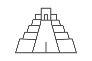 Tikal, vektör, piksel mükemmel, çizer dosyası