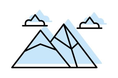 Giza Piramitleri, vektör, piksel mükemmel, illüstratör dosyası