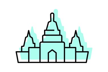 Angkor Wat, vektör, piksel mükemmel, illüstratör dosyası