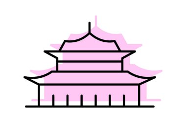 Yasak Şehir, vektör, piksel mükemmel, illüstratör dosyası