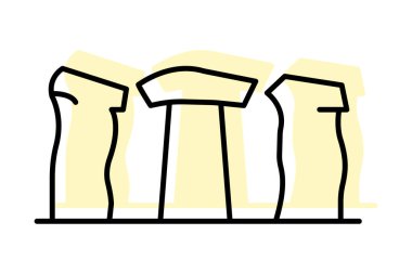 Stonehenge, vektör, piksel mükemmel, illüstratör dosyası