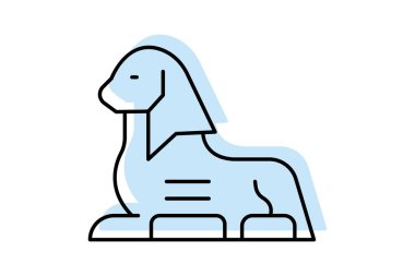 Büyük Sfenks, vektör, piksel mükemmel, illüstratör dosyası