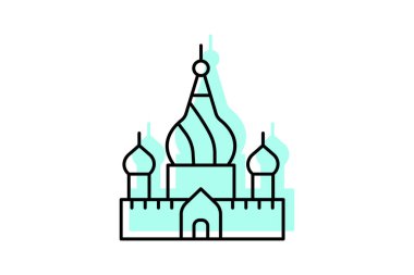 Moskova Kremlin, vektör, piksel mükemmel, illüstratör dosyası