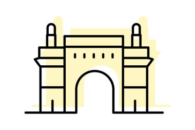 Hindistan 'ın Ağ Geçidi, vektör, piksel mükemmel, illüstratör dosyası