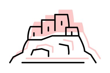 Mesa Verde, vektör, piksel mükemmel, resimleyici dosyası