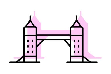 Tower Bridge, vektör, piksel mükemmel, illüstratör dosyası