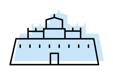 Potala Sarayı, vektör, piksel mükemmel, illüstratör dosyası