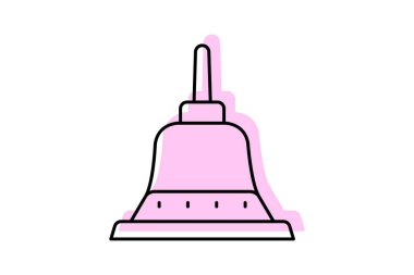 Borobudur, vektör, piksel mükemmel, illüstratör dosyası