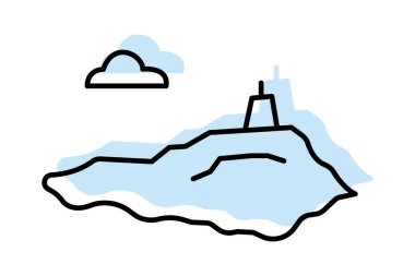 Robben Adası, vektör, piksel mükemmel, illüstratör dosyası