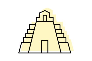 Tikal, vektör, piksel mükemmel, çizer dosyası