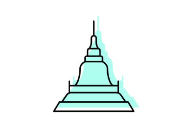 Wat Pho, vektör, piksel mükemmel, illüstratör dosyası