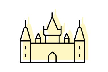 Chateau De Chambord, vektör, piksel mükemmel, illüstratör dosyası